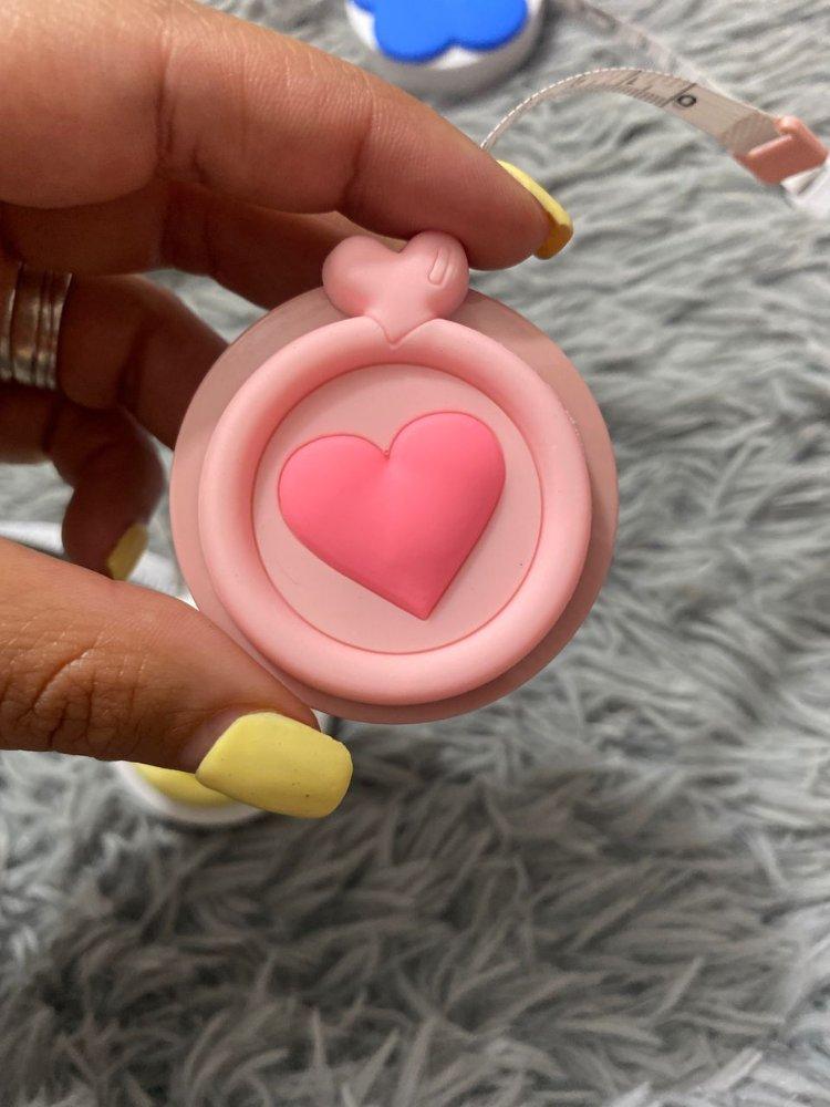 CINTAS METRICAS CORAZON ROSA