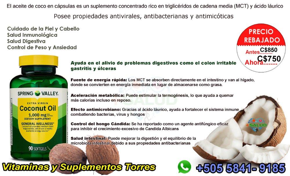 Aceite de Coco 1000mg 90 Soft Gel