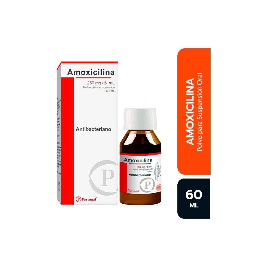 AMOXICILINA 250mg/5mL POLVO SUSPENSION ORAL X 60mL