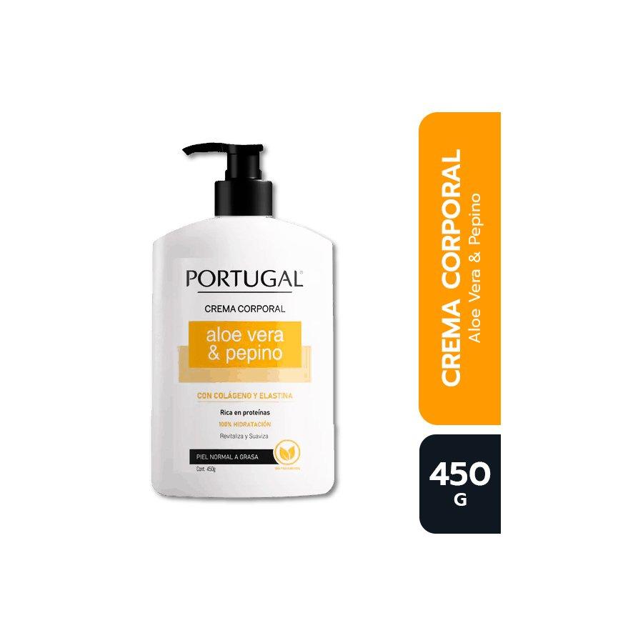 ALOE VERA Y PEPINO CREMA CORPORAL RD FRASCO X 450G  