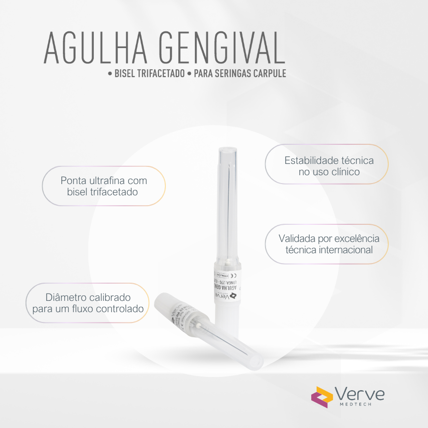 Miniatura 3 de Agulha Gengival 27G 38mm – Verve