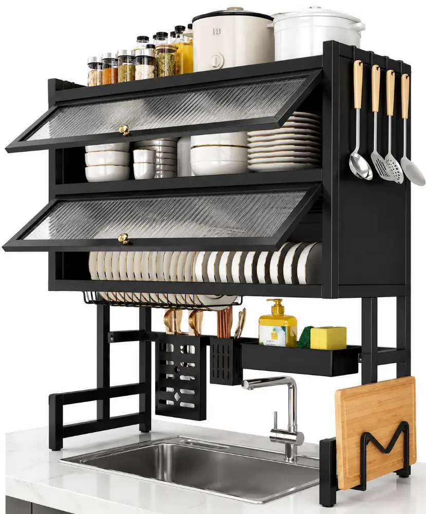 Escurridor De Platos Doble Tapa 65cm