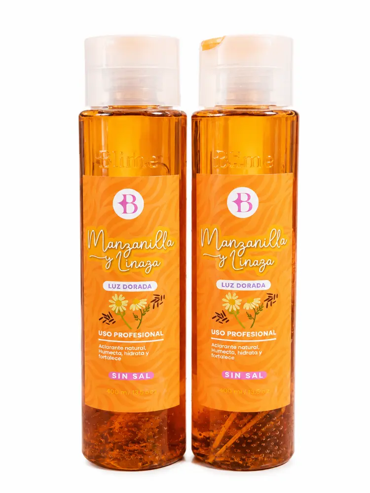 Shampoo Aclarante De Manzanilla Y Linaza Blime