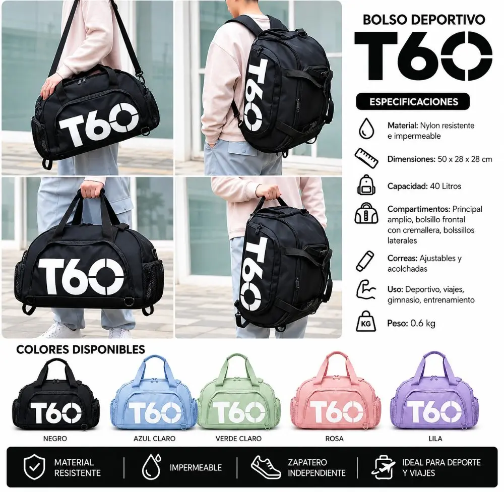 Morral Deportivo T60