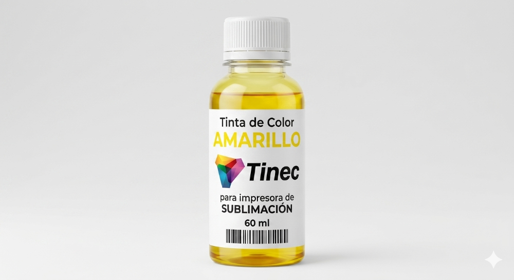 Tinta para sublimar color amarillo. 60 ml