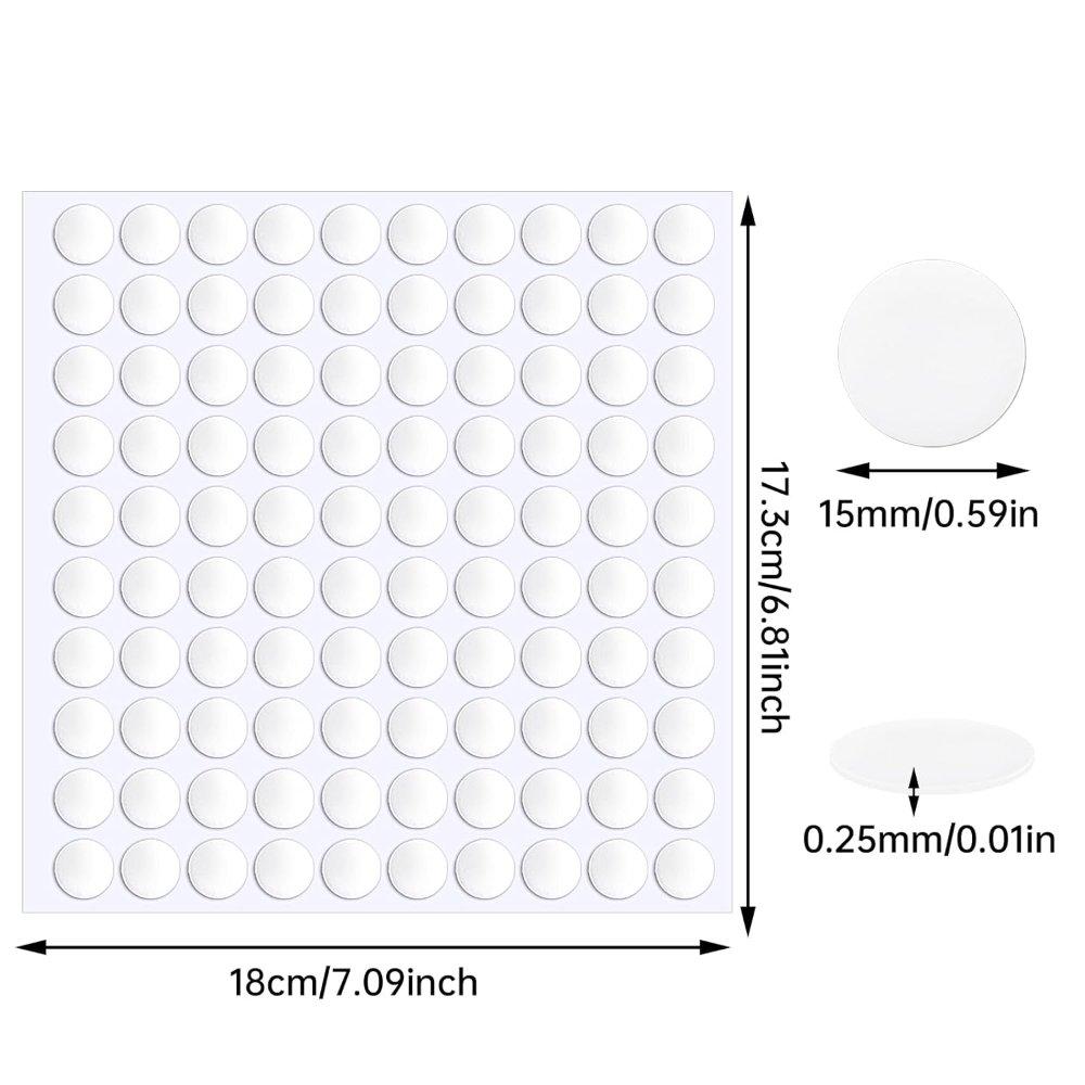 Miniatura 3 de Lamina Cinta doble faz circular 1 cm 