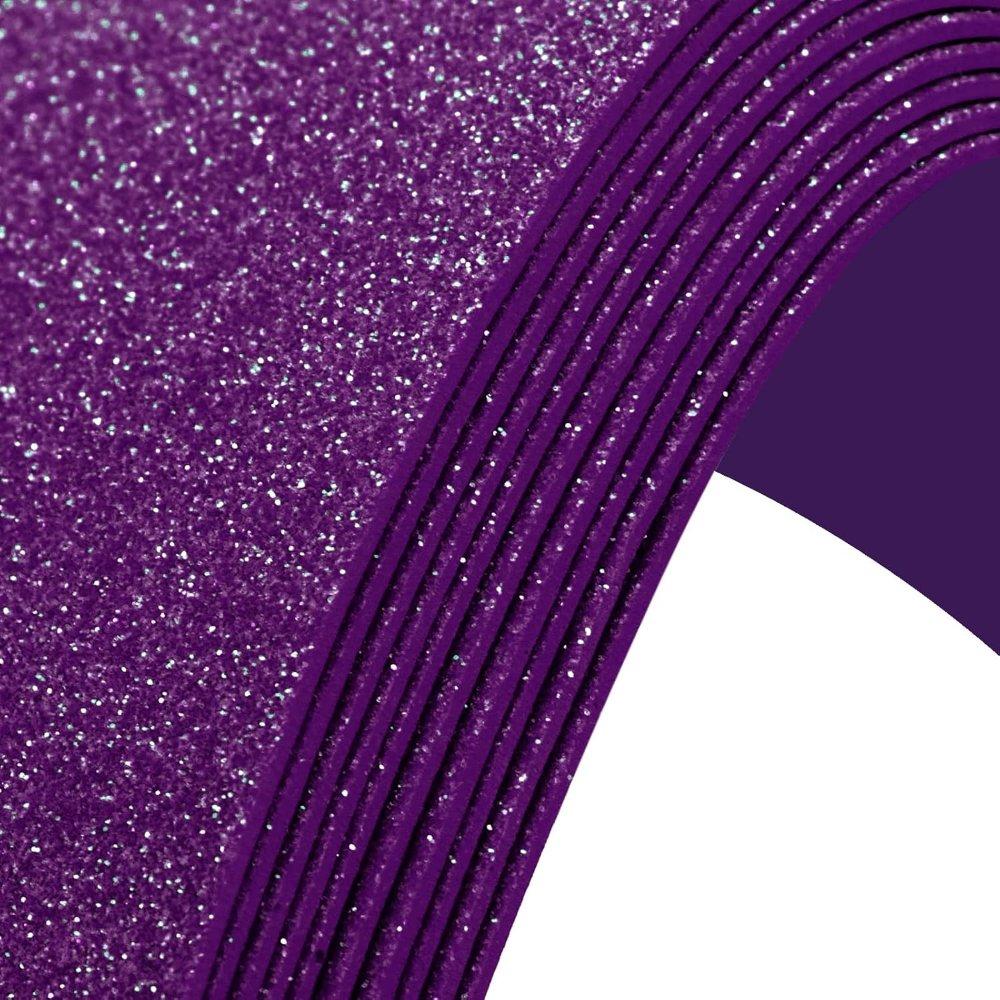 Foami morado escarchado
