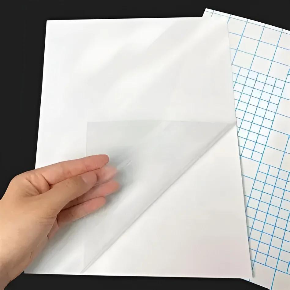 Papel para laminar al frío transparente por 10 und