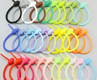 6 organizadores de colores de silicona 12 cm