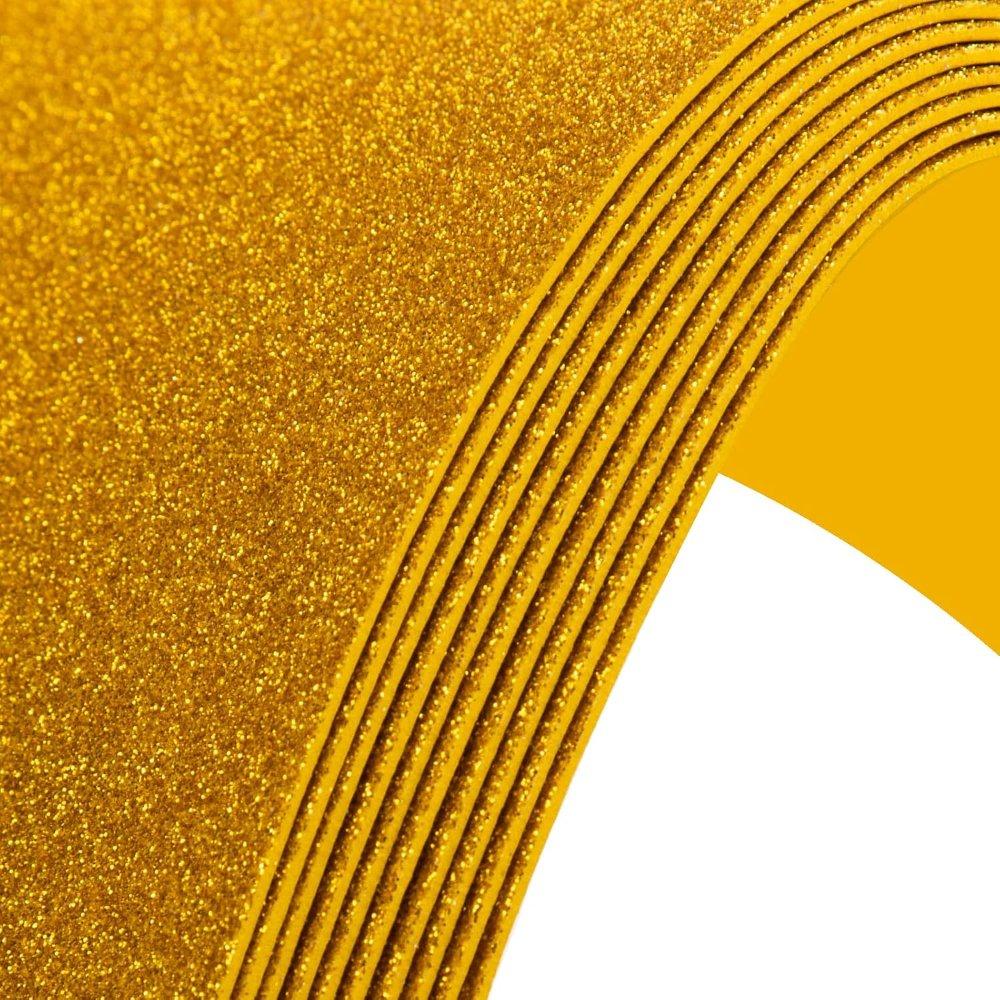 Foami dorado escarchado