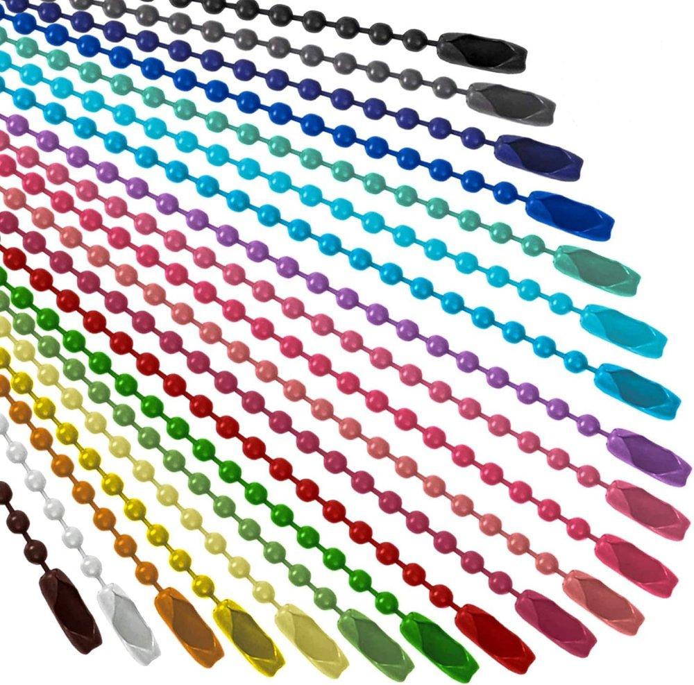  Cadenas para llavero metalicos de colores x 10 unidades