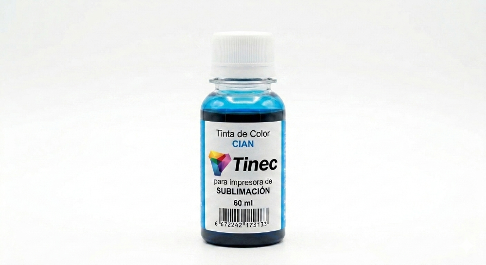 Tinta para sublimar color Cyan, 60 ml