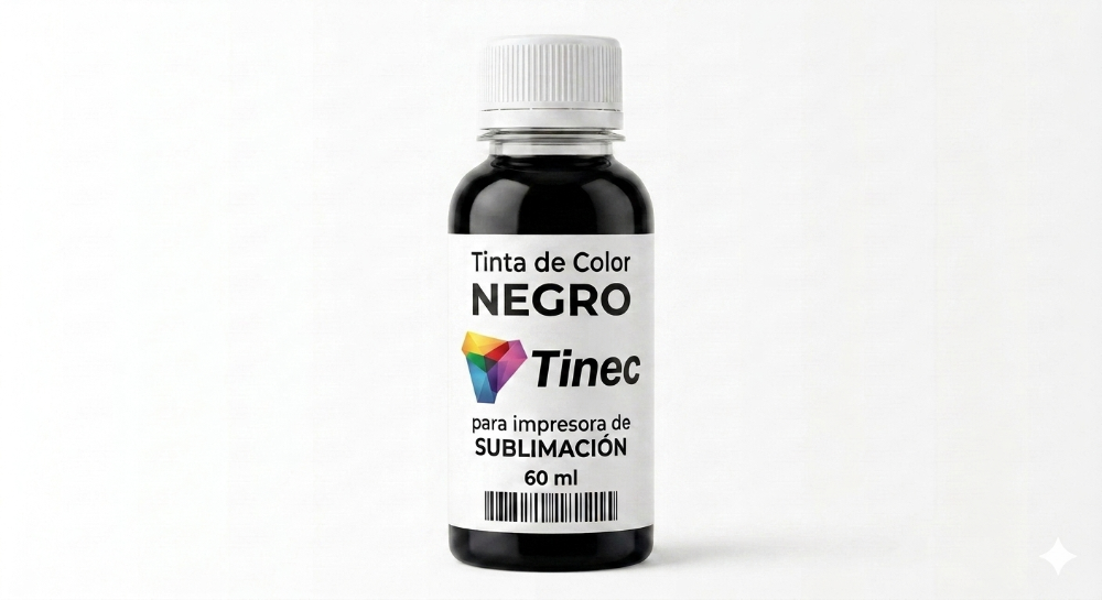 Tinta para sublimar color negro. 60 ml