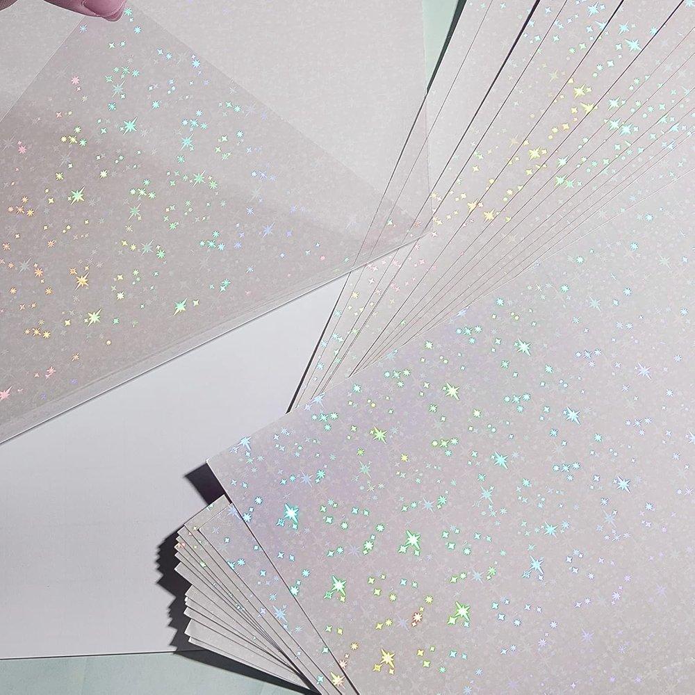 Miniatura 3 de Papel para laminar holográfico por unidad