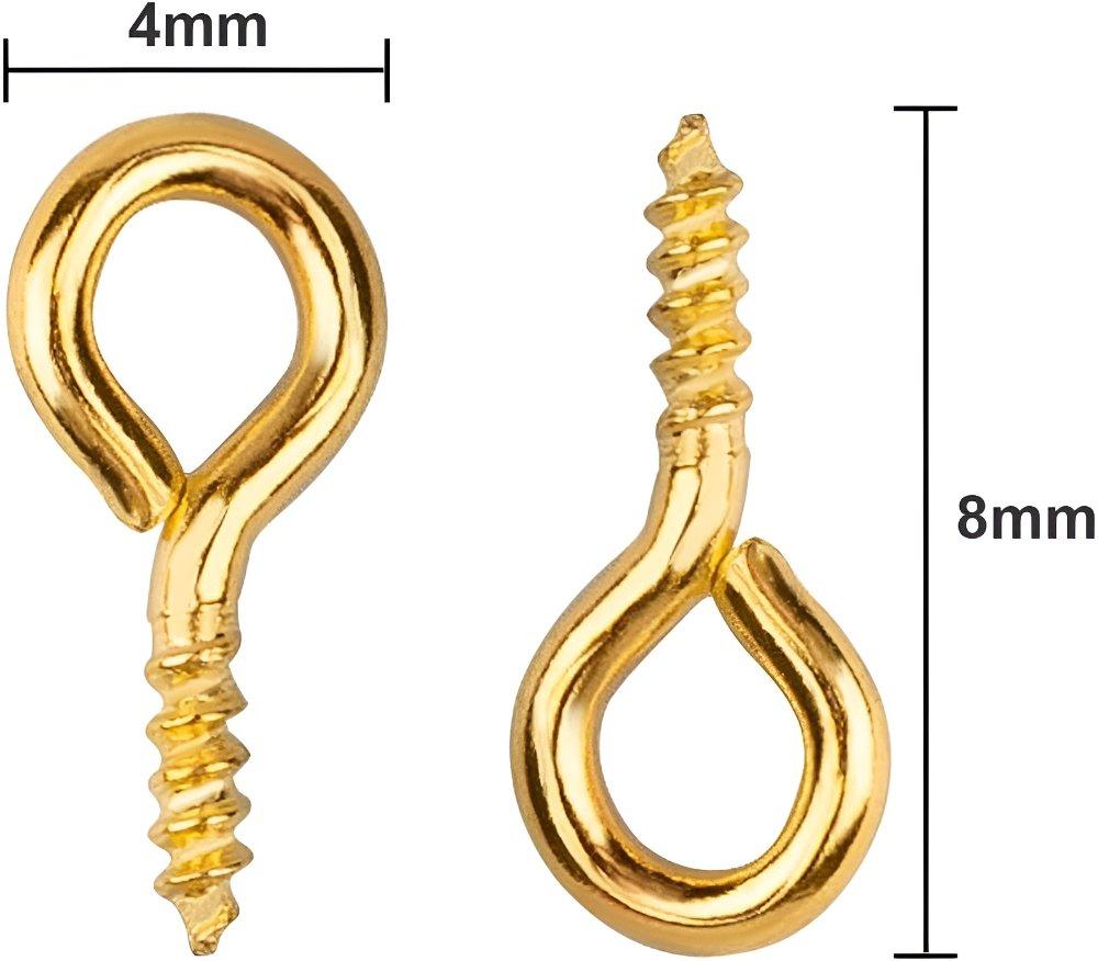 Miniatura 2 de  Mini tornillos para llaveros x 20 Unidades  medida 0,8 cm de alto x 0.4 cm de ancho