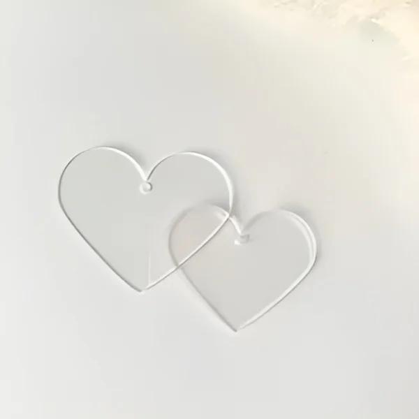 Acrílico en forma de corazón