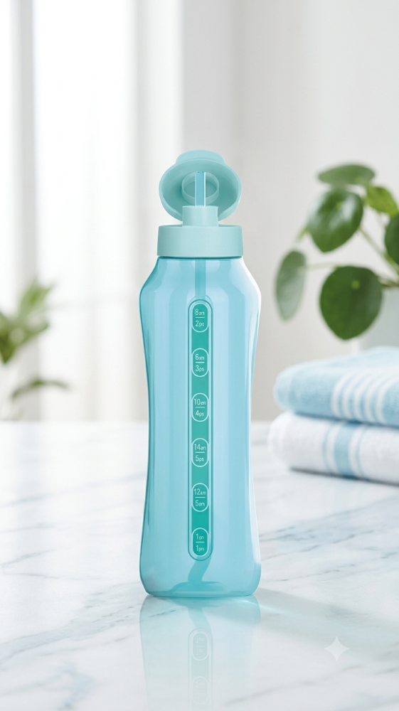 Aquavibe con pajilla celeste