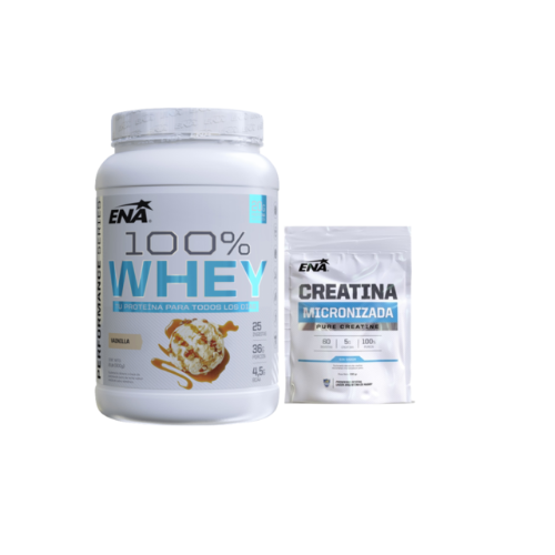 COMBO ENA 100%WHEY 2LB  + CREATINA 300GR DOYPACK