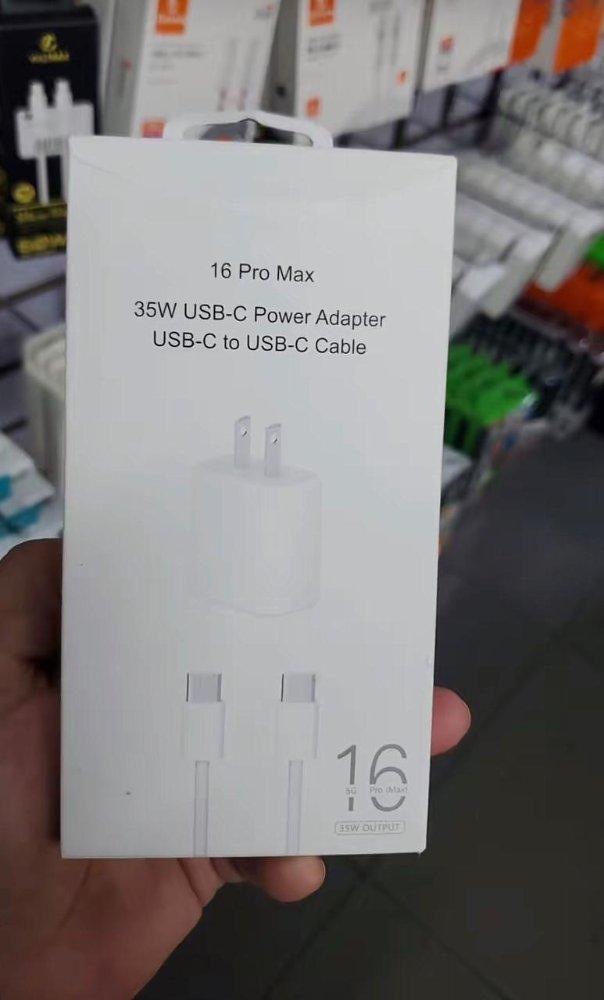 Cargador de Iphone 16 pro max 35W