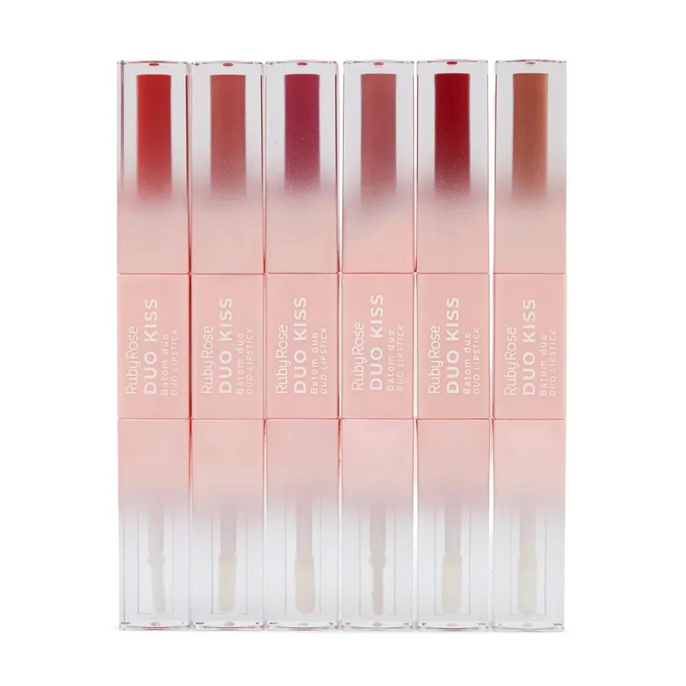 Batom DUO KISS Ruby Rose - HB-L6203