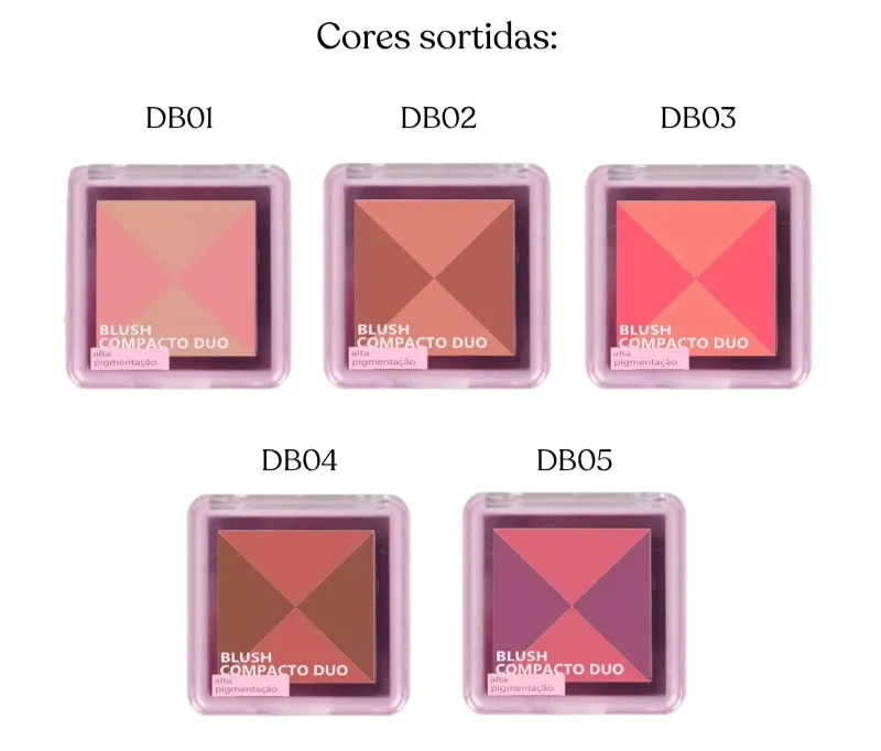 Miniatura 2 de Blush Compacto Duo Ruby Rose - HB-F585