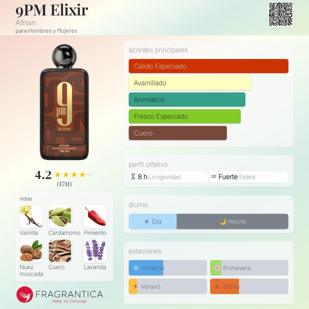 Miniatura 2 de Afnan 9 PM Elixir 100ml EDP
