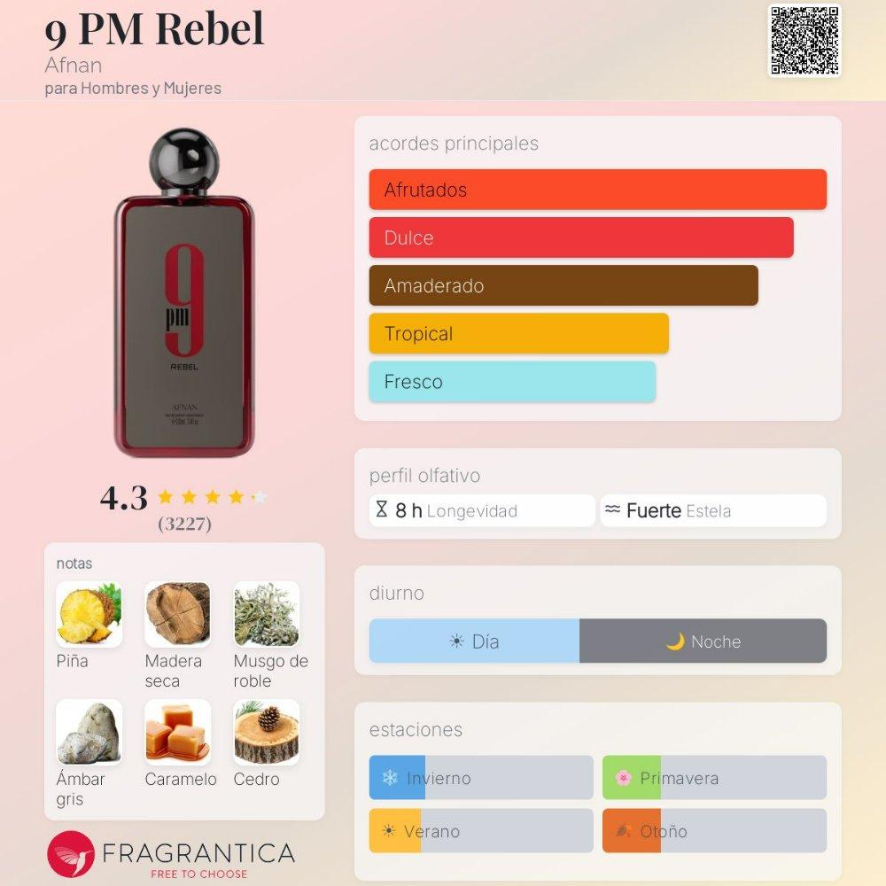 Miniatura 2 de Afnan 9 PM Rebel 100ml EDP