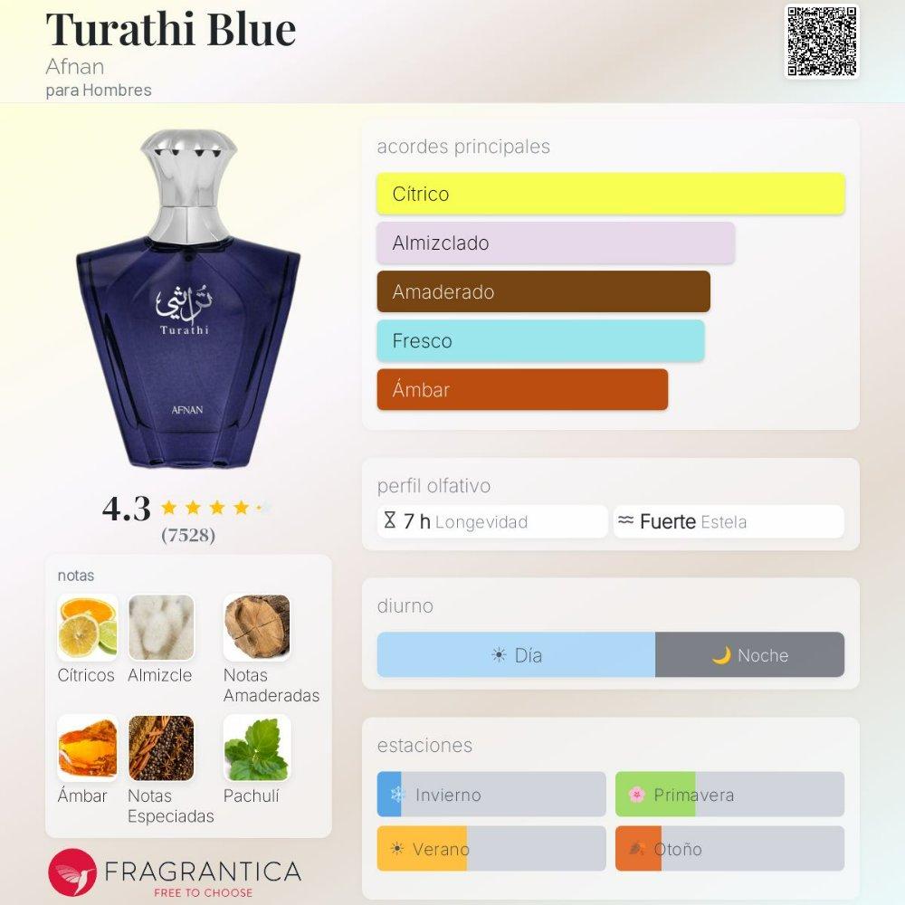 Miniatura 2 de Afnan Turathi Blue 100ml EDP