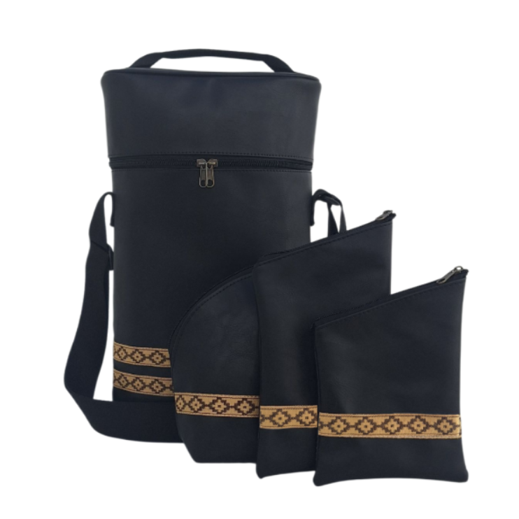 COMBO CAMPESTRE ECO CUERO NEGRO