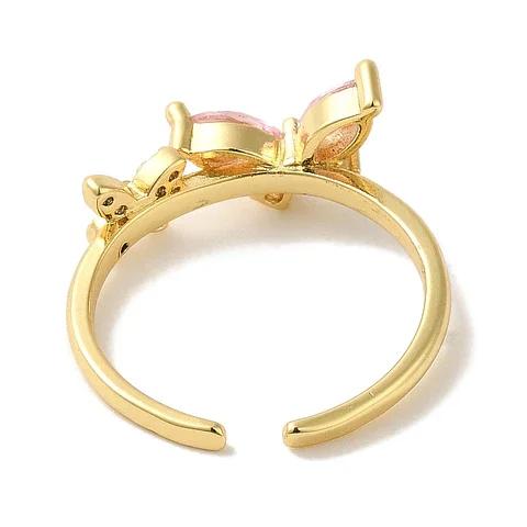 Miniatura 2 de Anillo mariposa rosa