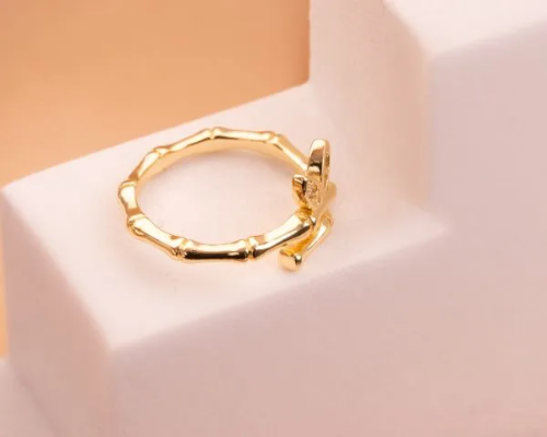 Miniatura 3 de Anillo Rama Mariposa Dorado Ref A1501