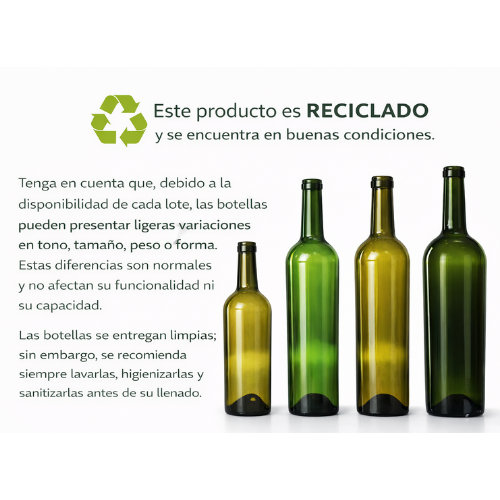 Miniatura 2 de  Botella 187 ml - Vidrio Verde Reciclado
