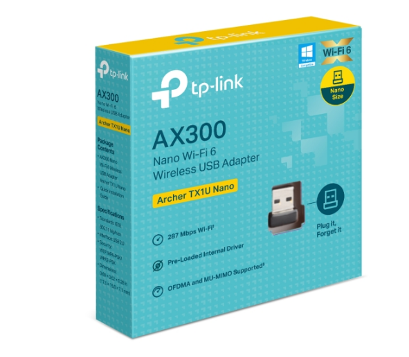 ADAPTADOR NANOWIFI AX300 TP-LINK