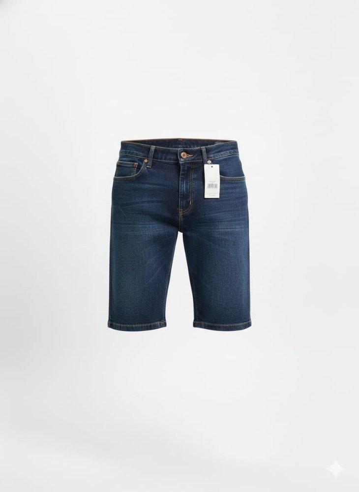 Bermuda Jeans Azul marino