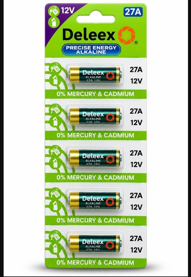 3619- PILAS A 27 ALCALINA X5 U. DELEEX