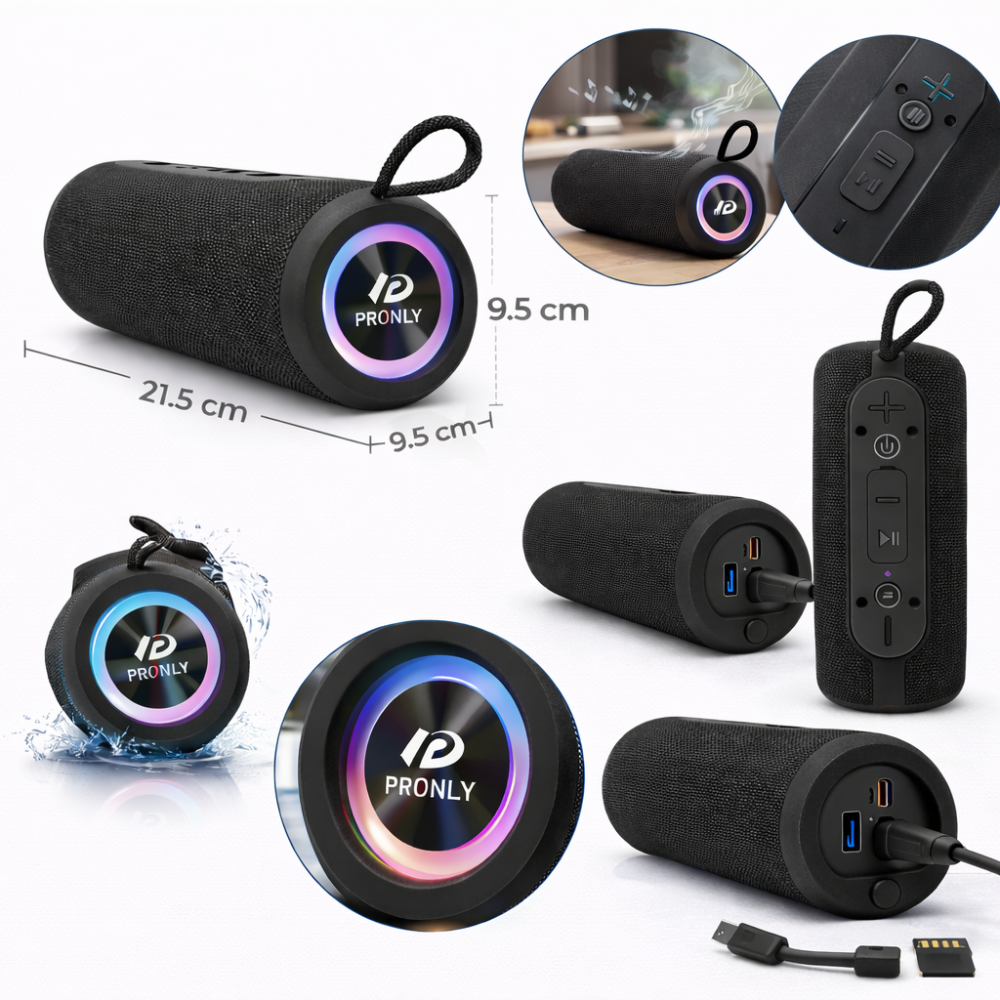 Miniatura 2 de BOCINA BOX LED PORTATIL