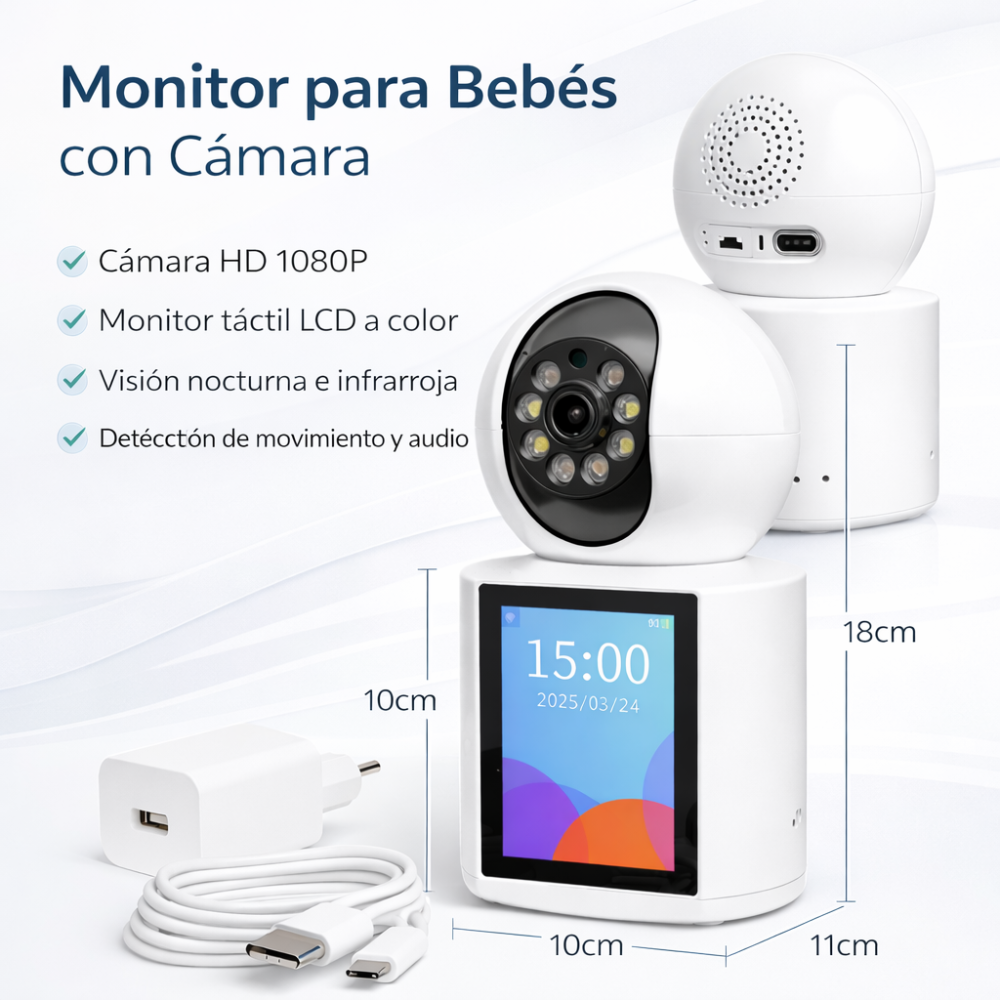 Miniatura 3 de CAMARA CON MONITOR PAR BEBES