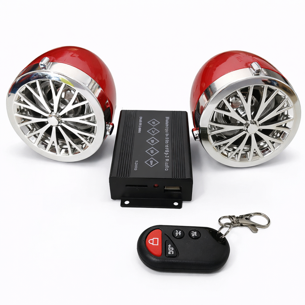 BOCINAS Y ALARMA PARA MOTO