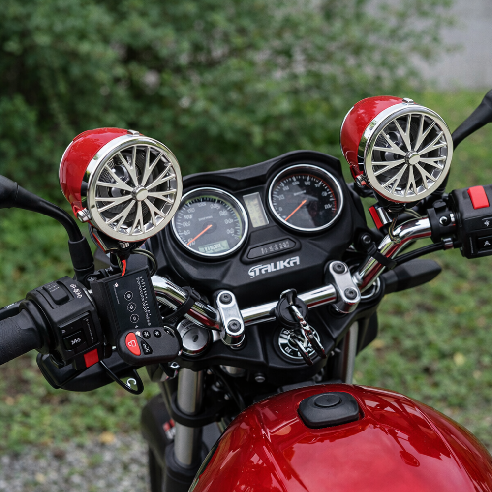 Miniatura 2 de BOCINAS Y ALARMA PARA MOTO 