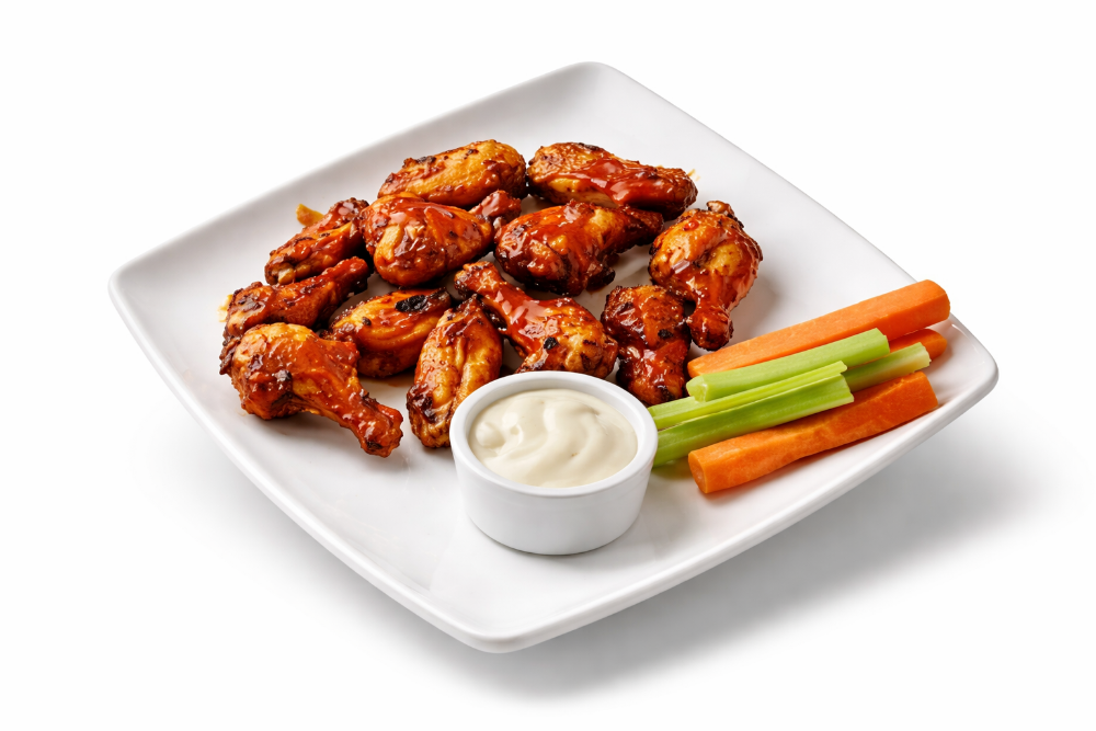 12 Alitas en barbacoa 