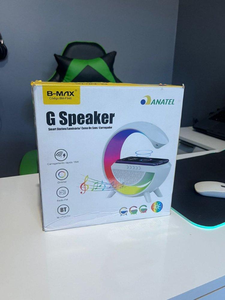 Miniatura 3 de Caixa de Som Bluetooth B-Max G Speaker – Luminária RGB com Carregador Wireless (Anatel)