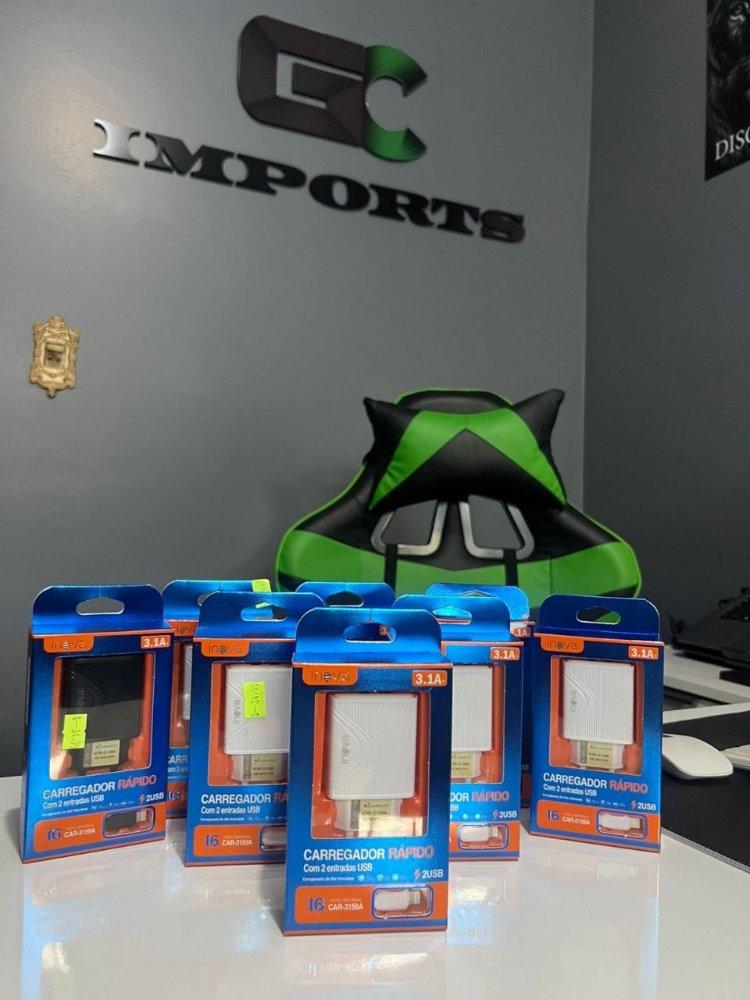 Carregador Rápido Inova 3.1A – 2 Portas USB (Modelo CAR-3159A)