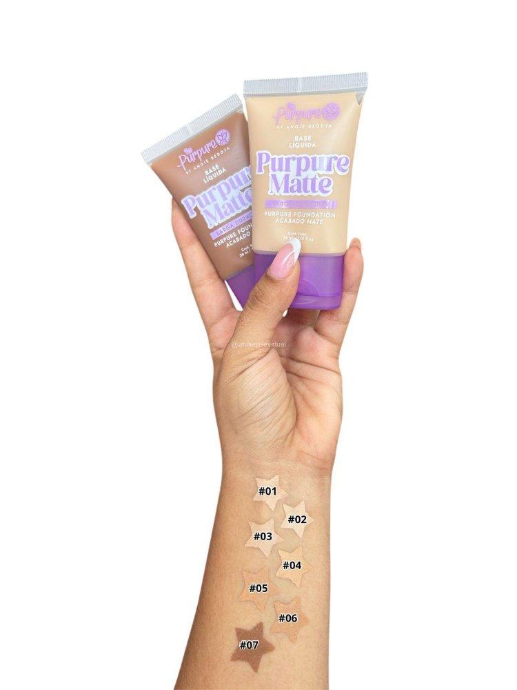 Miniatura 2 de Base Liquida Mate Tono 01 Rosalie - Purpure 