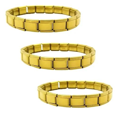BRAZALETE ITALIANO DORADO TALLA M