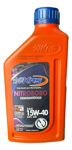 ACEITE KRS NITROBORO 15W40 SEMI SINTETICO