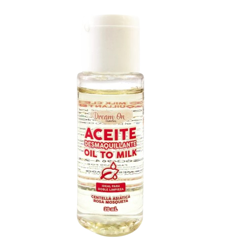 Aceite desmaquillante doble limpieza, Oil To Milk, 20ml - Dream On