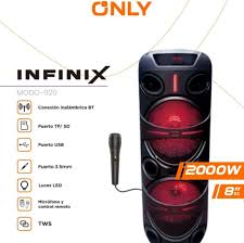  PARLANTE INFINIX!!! 8" PULGADAS X 2 BOCINAS