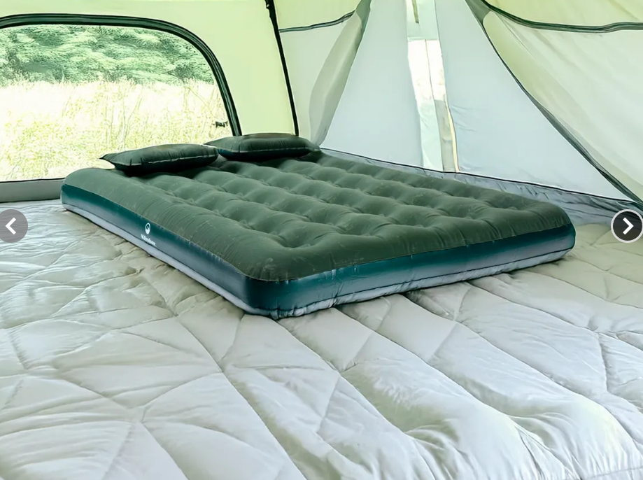 Miniatura 2 de Colchón inflable doble + 2 almohadas + más inflador (1.91x1.37)
