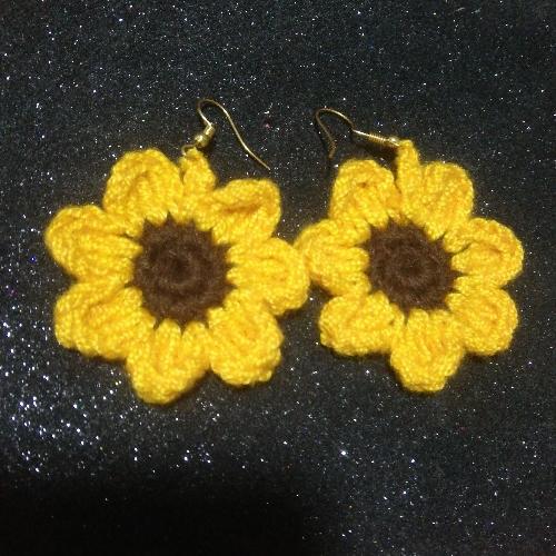 Aretes girasol