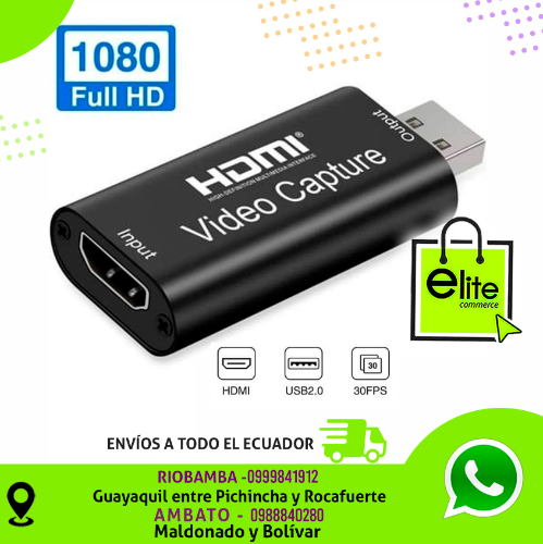 Capturadora de video 4K 1080P 60FPS